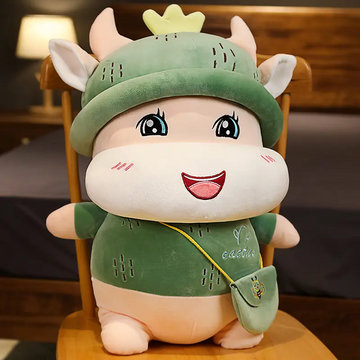 Cow doll plush toy rag doll large doll cute bed sleeping pillow super soft birthday gift for girls